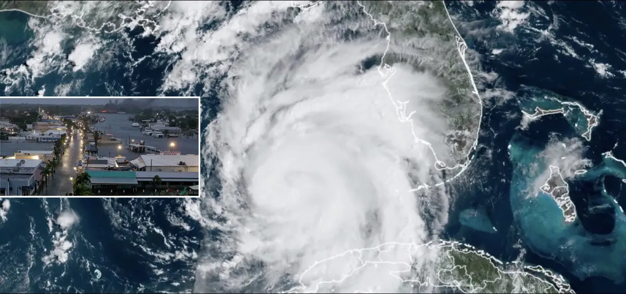 Hurricane Idalia Strikes Florida's with Category 3 Force Having Devastating Impact Large