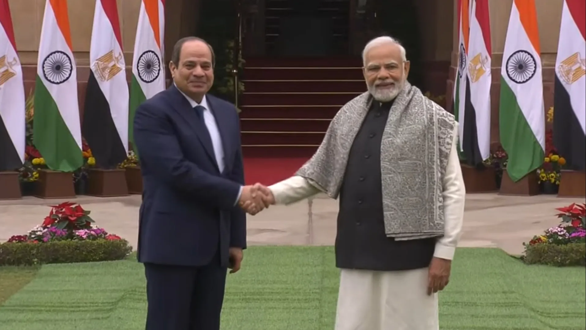 Indian Prime Minister Narendra Modi And President Abdel Fattah el-Sissi in Egypt 2023