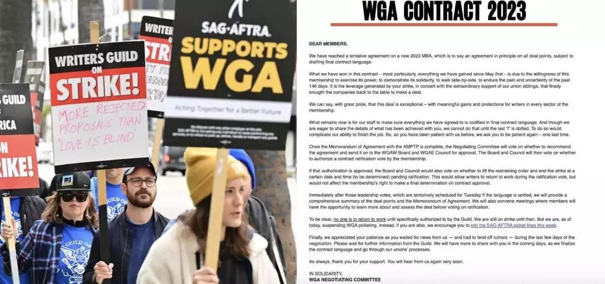WGA and Studios Close In on Ending 146-Day Writers' Strike
